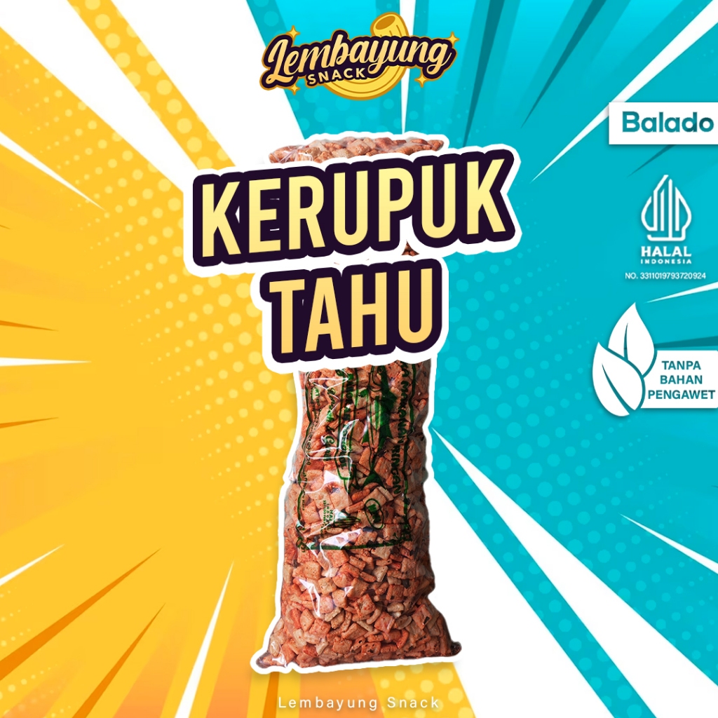 

KERUPUK RAMBAK TAHU KOTAK 1KG (1 BALL) KERUPUK KOTAK RAMBAK TAHU / CEMILAN MEDAN - RASA BALADO