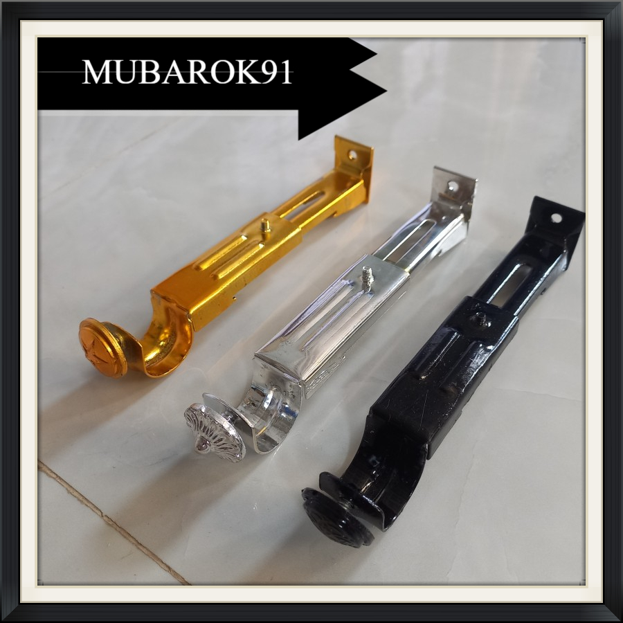 BRACKET KAKI DOUBLE REL / RAIL / BATANG GORDEN / KAKI GORDEN / GORDEN / BRACKET / DOUBLE BRACKET