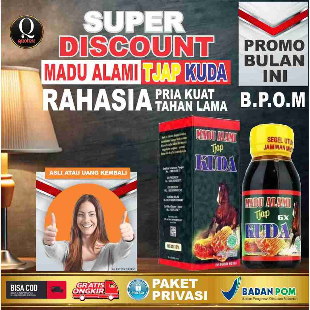 

MADU CAP KUDA HERBAL OBAT KUAT LAKI-LAKI PRIA DEWASA ALAMI ORIGINAL 100%