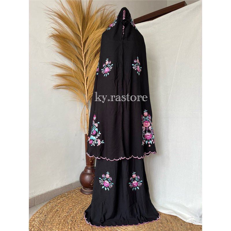 Zahrah Mukena Bordir | Mukena Rayon Bordir | Mukena Rayon Premium