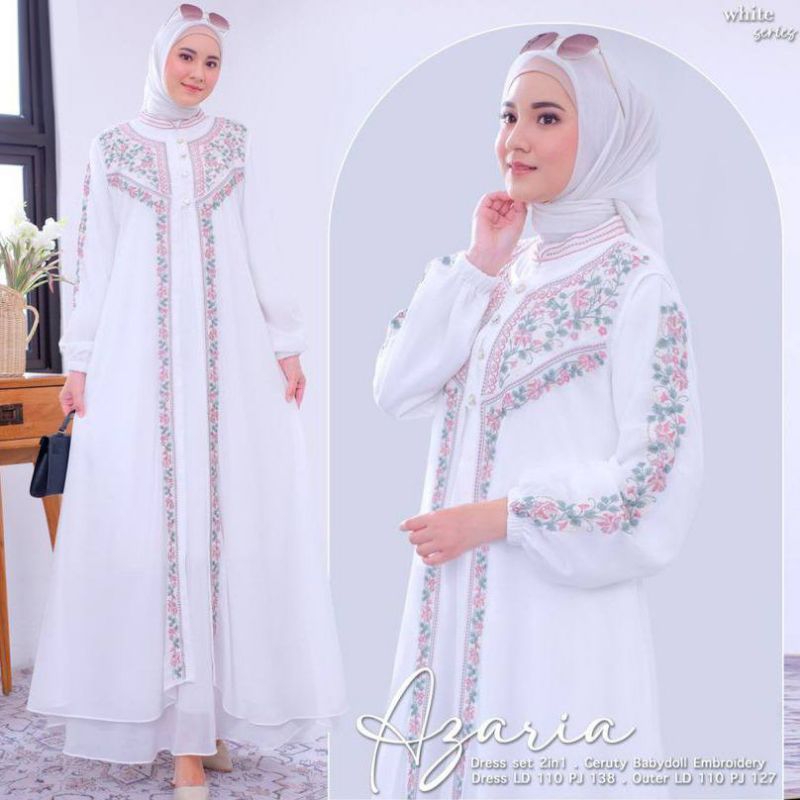 azaria dress muslimah cantik mewah dan kekinian