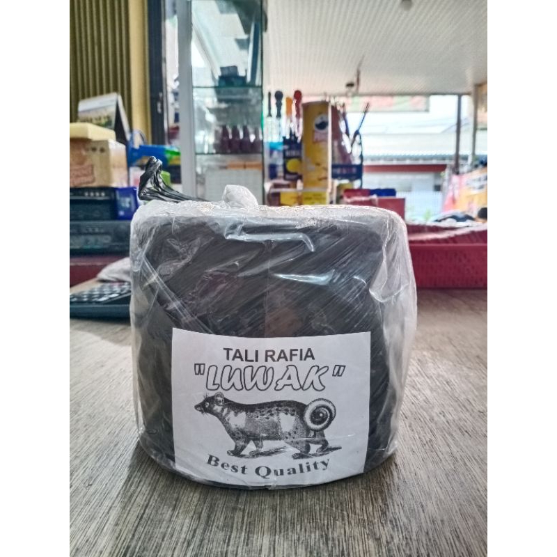 

Tali Rafia Hitam Merk Luwak 1kg