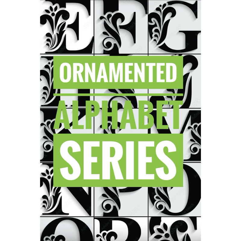 Ornament Alphabet Series Template • Template Alfabet • Template Huruf • Bros Template
