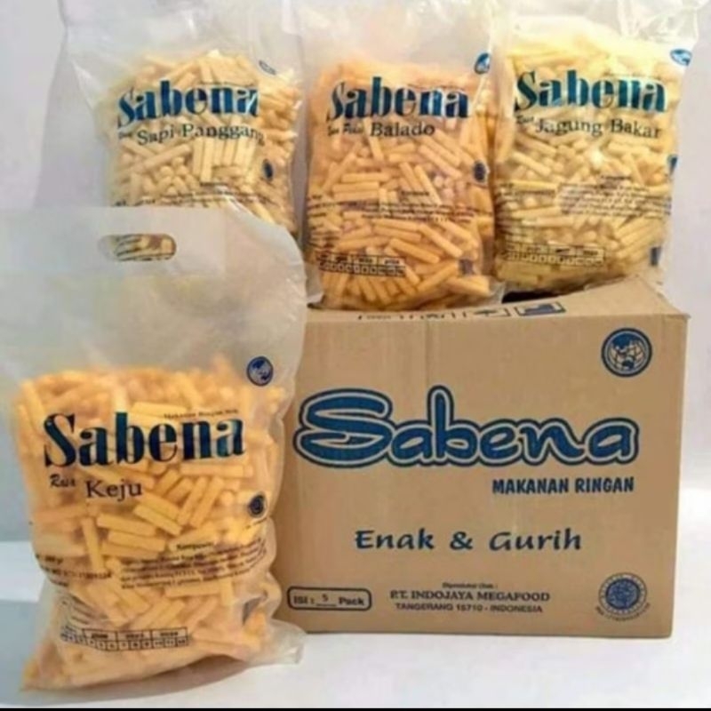 

SABENA SNACK STIK RASA KEJU BALADO SAPI PANGGANG VARIAN RANDOM