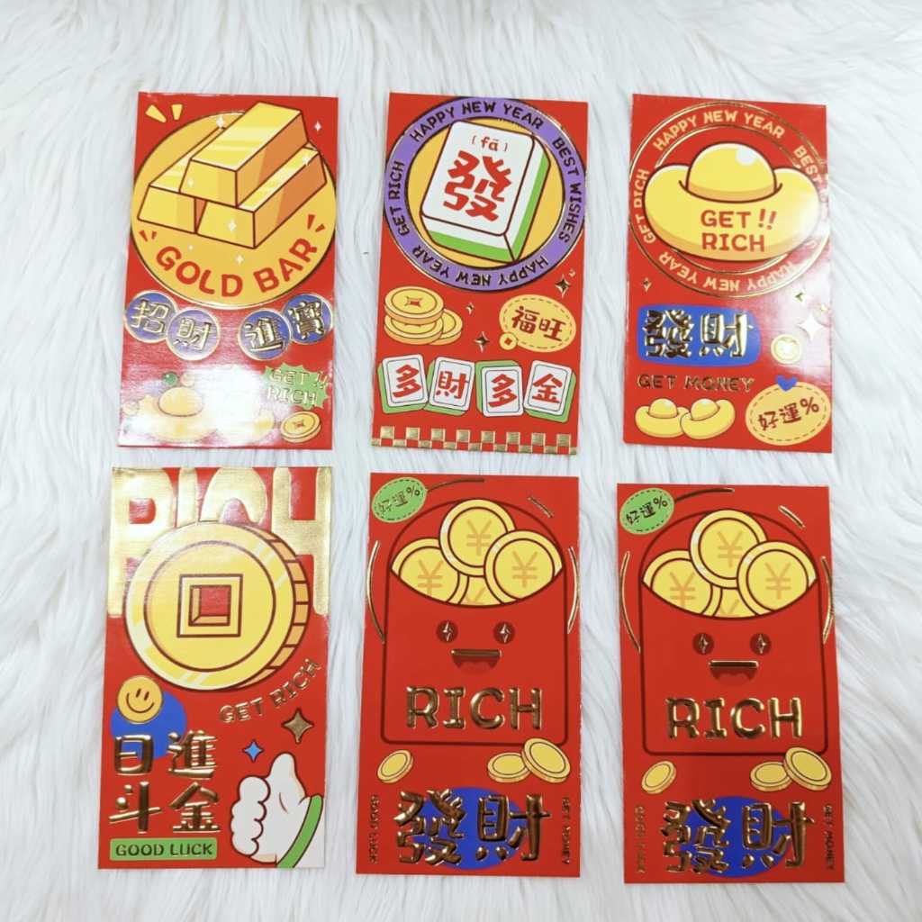 

Angpao Imlek Netral 4233 Import Bahan Kertas Artpaper Isi 6 Pcs Ukuran Besar Untuk Uang Lembaran