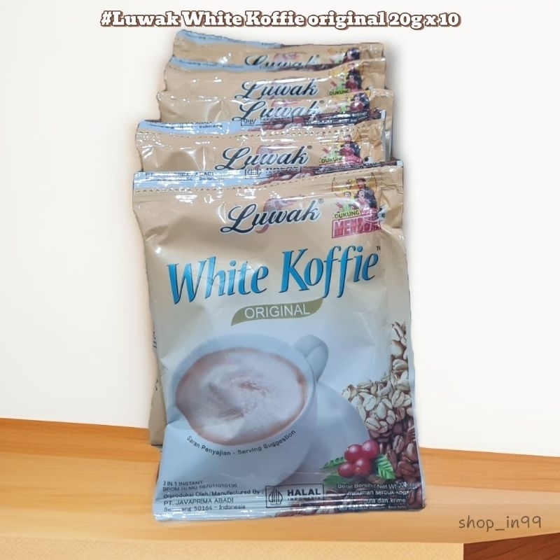 

Luwak white koffie origina sachet 20g x 10