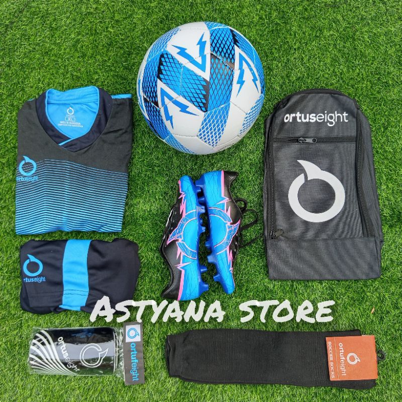 PROMO TERBATAS Sepatu Bola Anak Ortus Raiden Grade Original terbaru, paket komplit sepatu bola anak 
