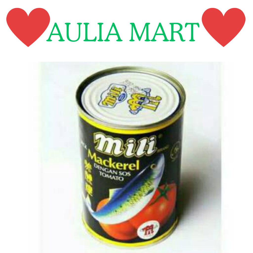 

Mili Mackarel 425gr Saos Tomat Sarden Ikan Sardine Sardines