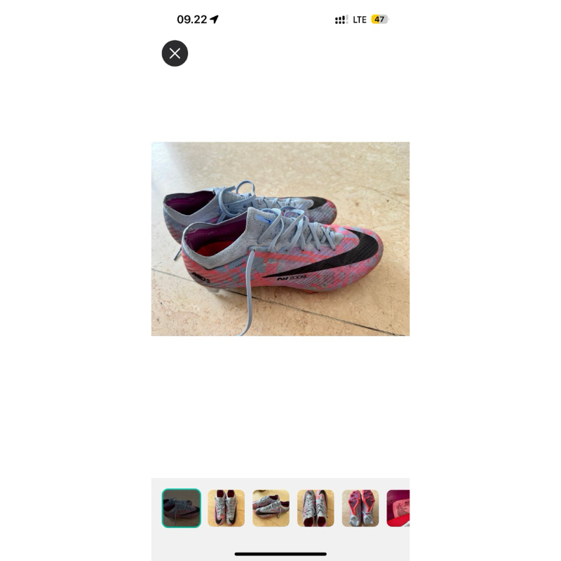 Nike Mercurial Air Zoom Sepatu Bola Football Soccer Boots Shoes Original Size 42,5