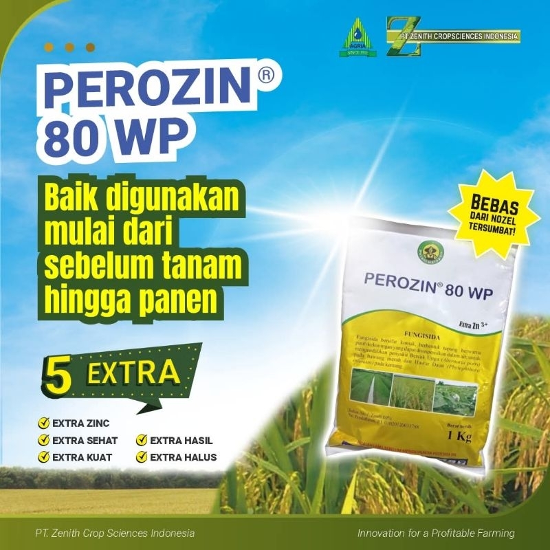 Fungisida Perozin 80wp ( Zineb 80% + Zinc 3+ )