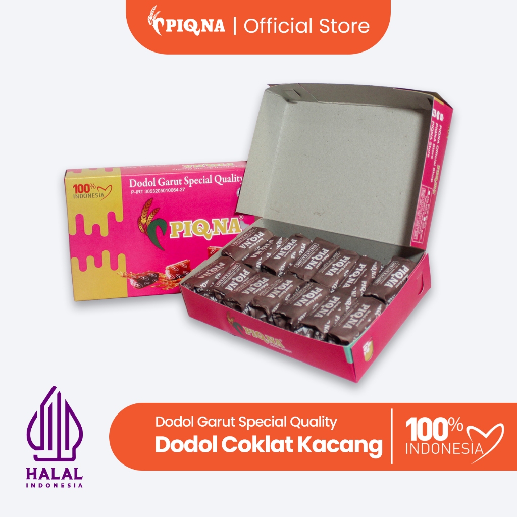 

Dodol Garut PIQNA Rasa Coklat Kacang | Dodol Garut Special Quality Rasa Cokelat Kacang