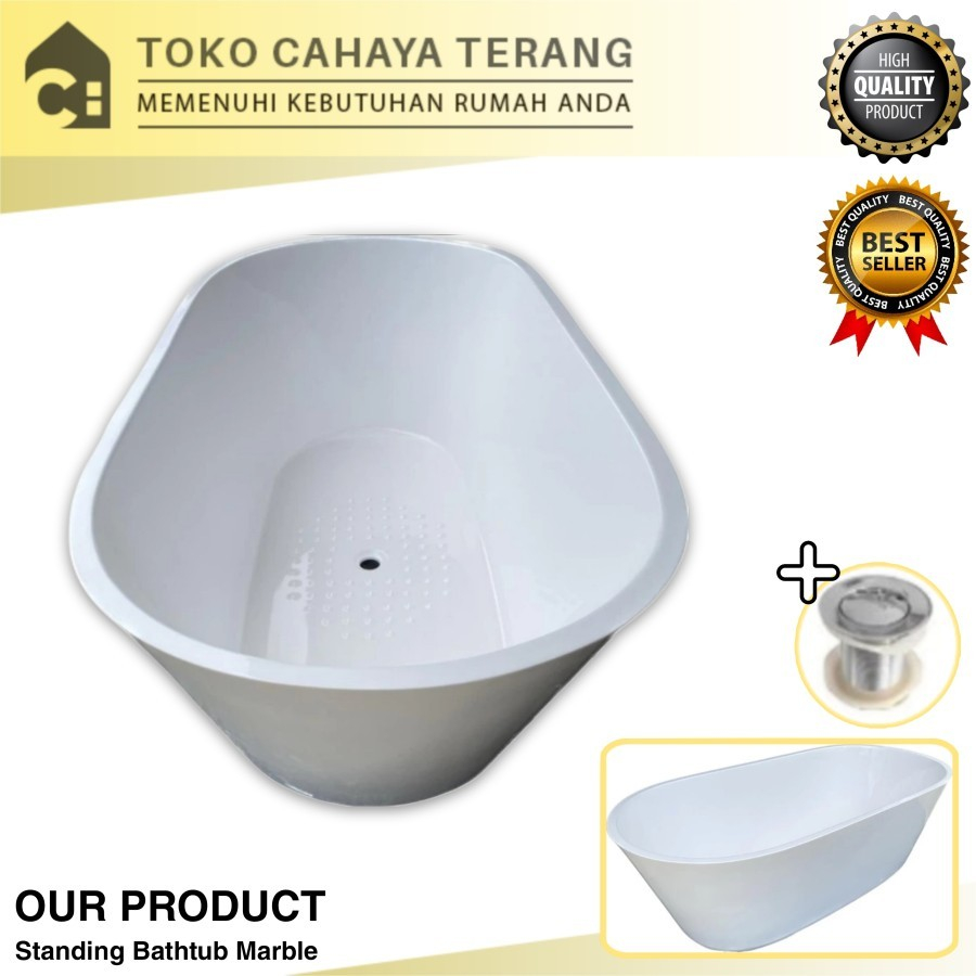 Standing Bathtub Model Toto / Bathtub Mandi / Bak Mandi / Standing Bathtub Marble