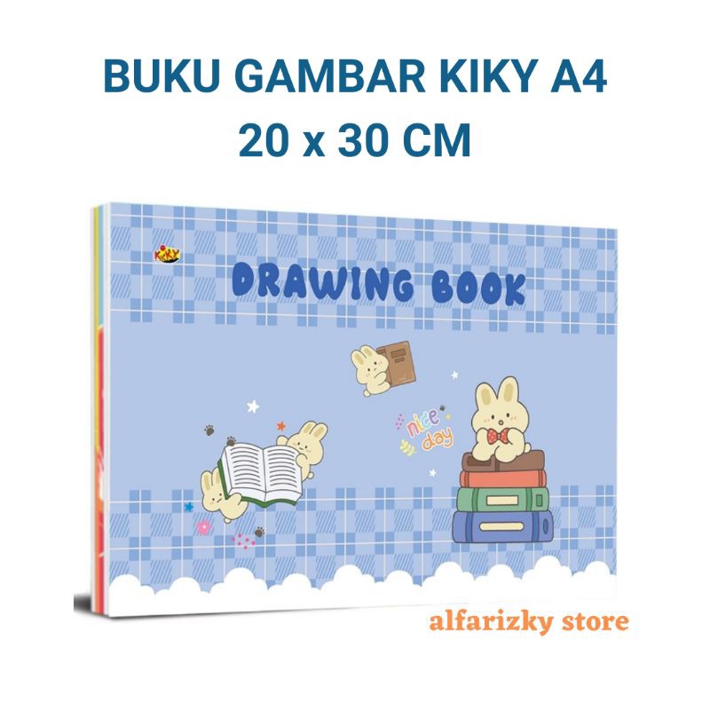 

[1 BUKU] Buku Gambar KIKY A4 20 × 30 CM Isi 10 Lembar