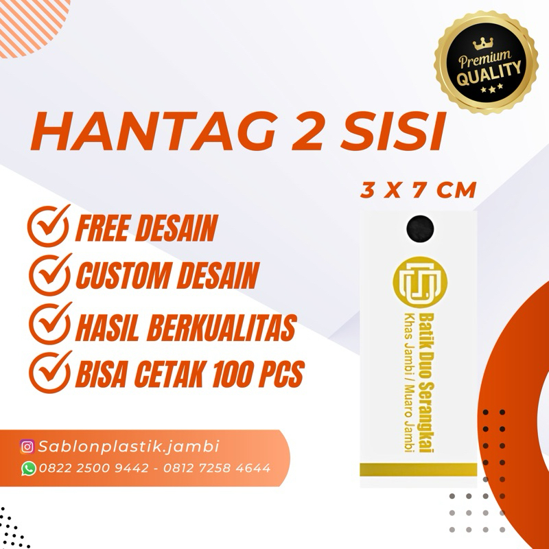 

Handtag 2 Sisi AC260 (sedang) ukuran 3x7