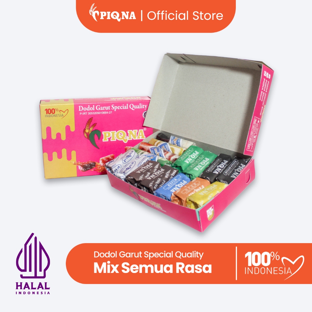 

Dodol Garut PIQNA Mix 8 Varian Rasa | Dodol Garut Special Quality Mix Aneka Rasa