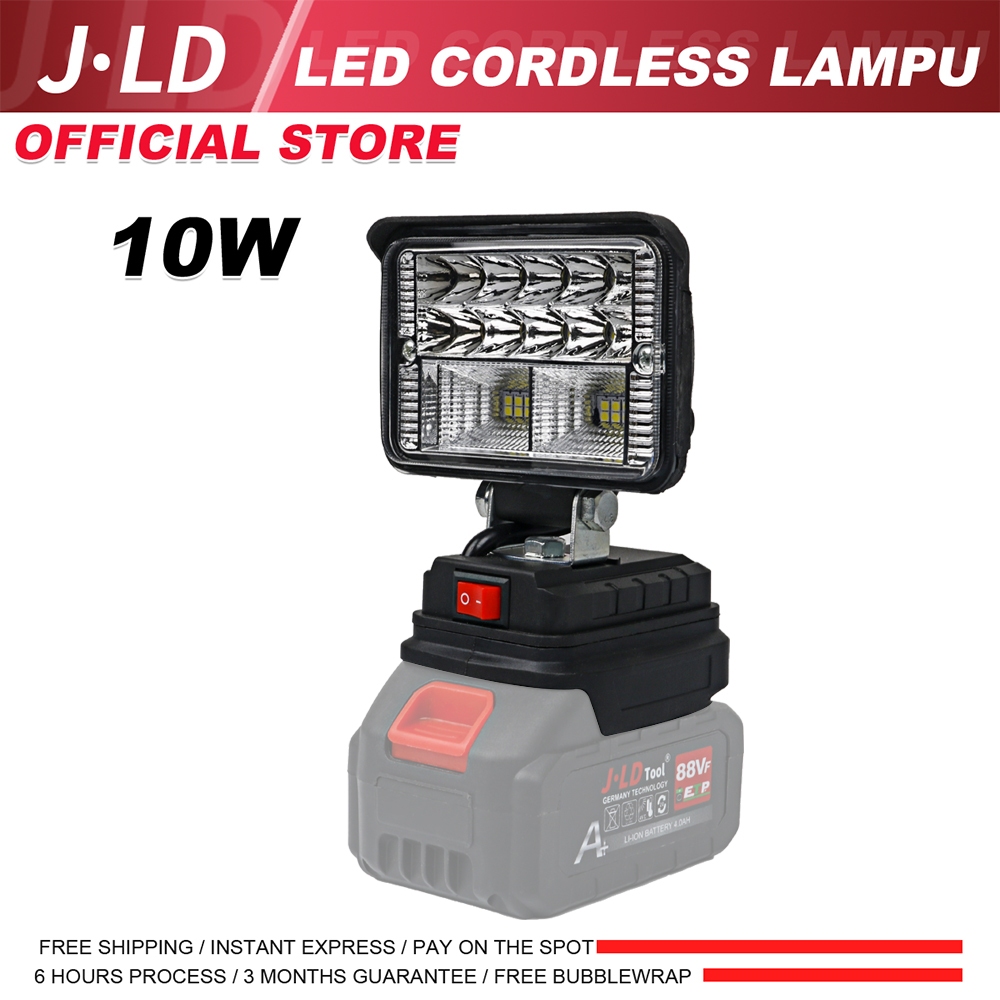 JLD LED lampu cordless Antarmuka baterai Makita LED work light LAMPU SOROT LED bisa COD easy to carr
