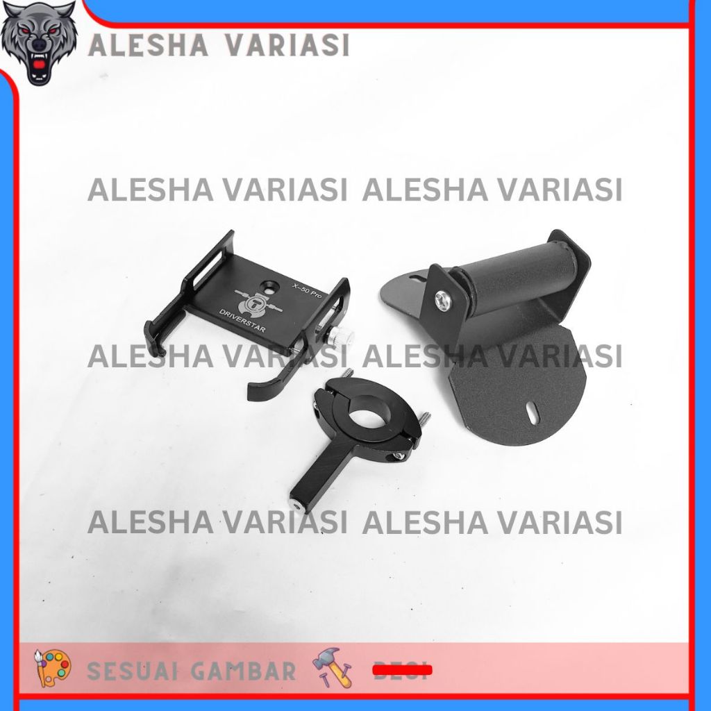 PAKET HOLDER HP BREKET BRACKET GPS HOLDER HP MOTOR YAMAHA NMAX NEW COVER STANG MOTOR NMAX BARU HOLDE