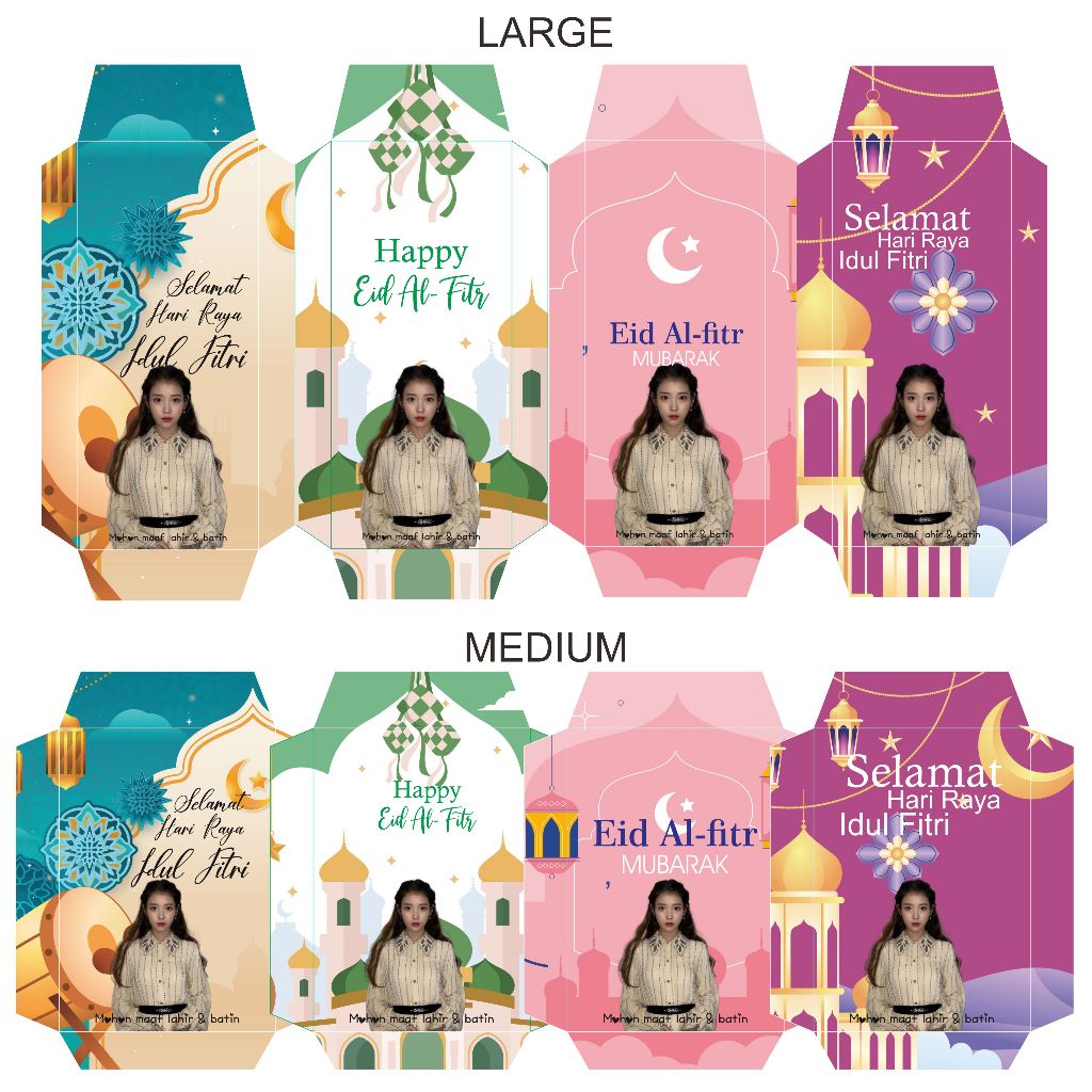 

1 PAK ISI 12PCS AMPLOP LEBARAN IU / AMPLOP THR IU /AMPLOP IDUL FITRI IU