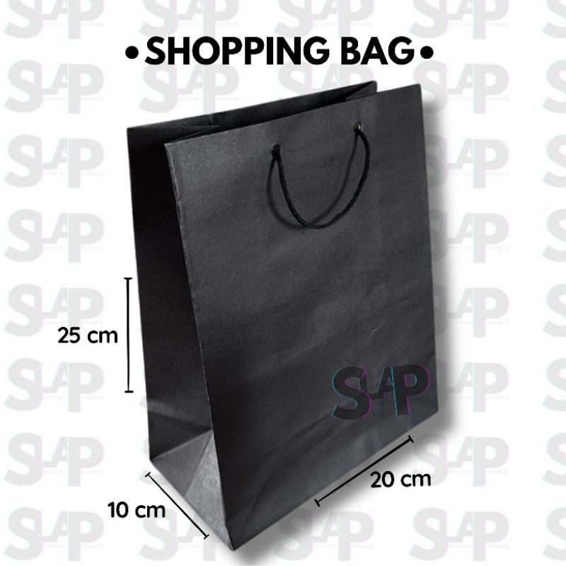 

PAPER BAG / TAS KERTAS / TAS LIPAT HITAM BERKUALITAS & MURAH - P20 x T25 x L10