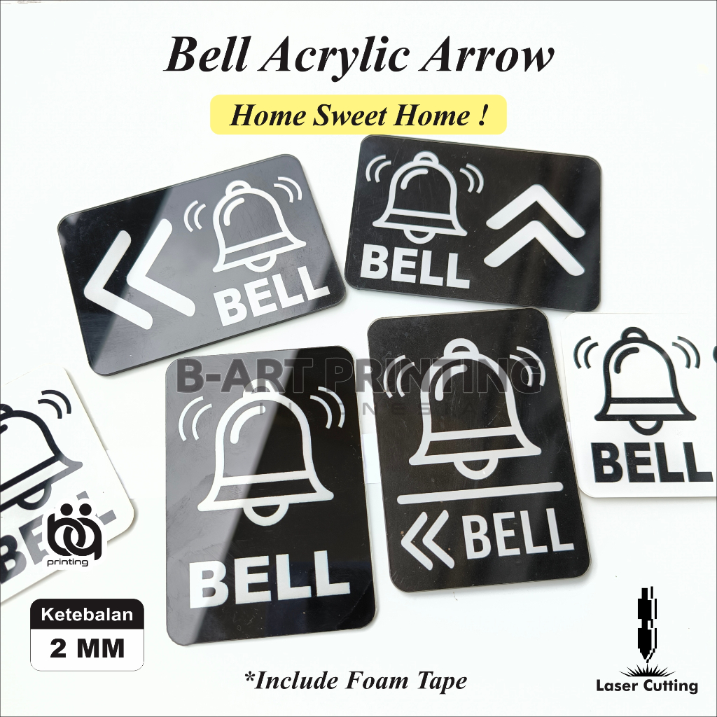 TANDA BELL/BELL RUMAH/SIGN BOARD/TANDA BELL/TULISAN BELL/BACAAN BELL