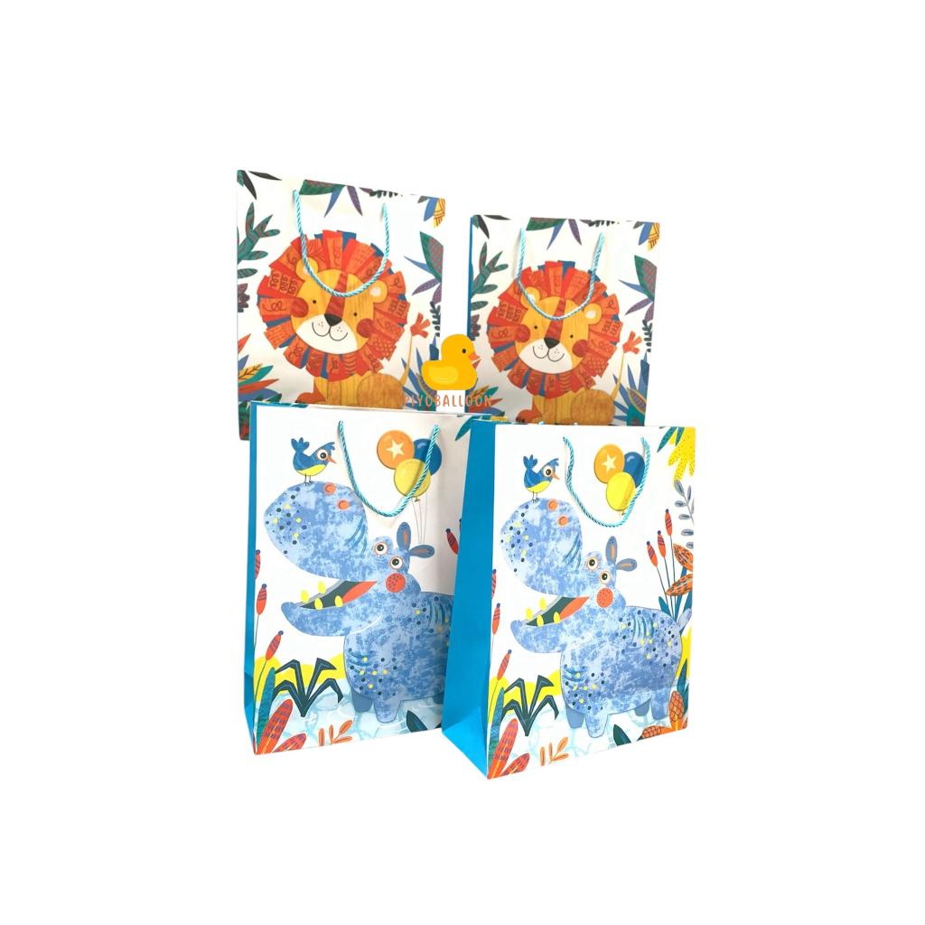 

Paper bag motif animal ( 1pak isi 12pcs ) 2 ukuran