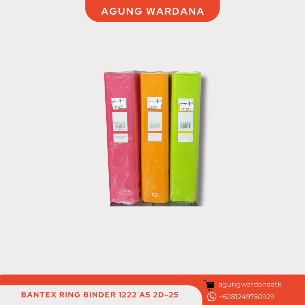 

BANTEX RING BINDER 1222 A5 2D-25