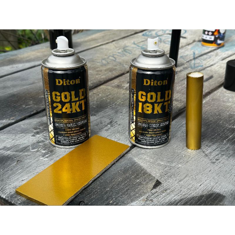 cat semprot diton warna emas 18karat dan 24 karat 300cc