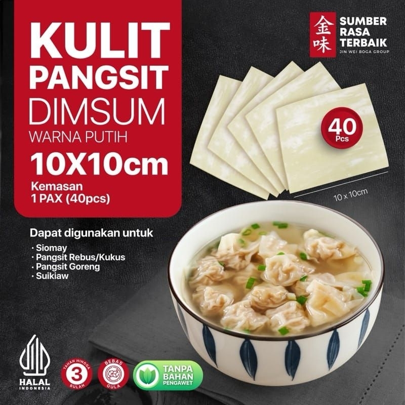 

Kulit Pangsit Dimsum Putih Isi 40 Pcs