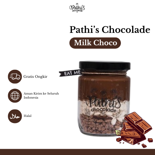 

MILK CHOCO - Pathis Chocolade Cemilan Lumer Cokelat Isian Rice Crispy Renyah Chocolate Crunchy