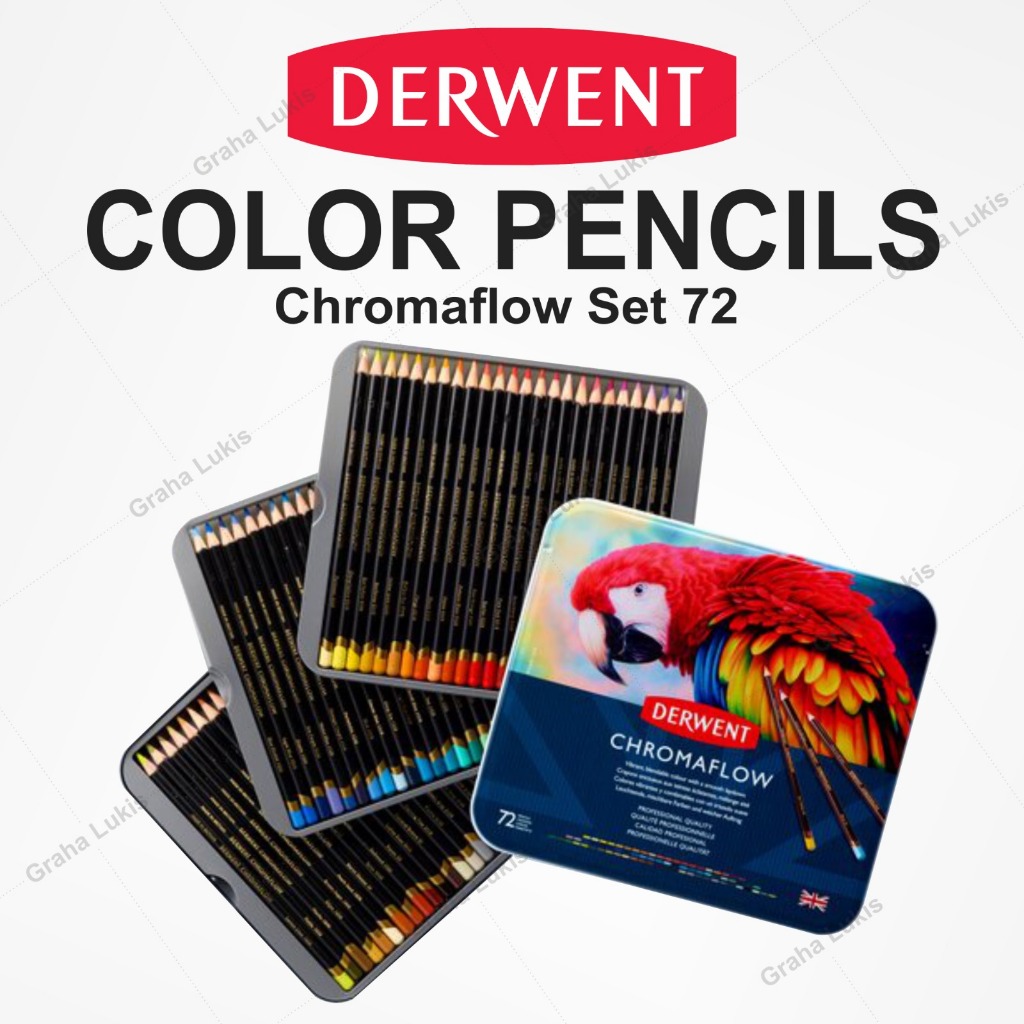 

DERWENT Chromaflow Color Pencil / Pensil Warna Set 72