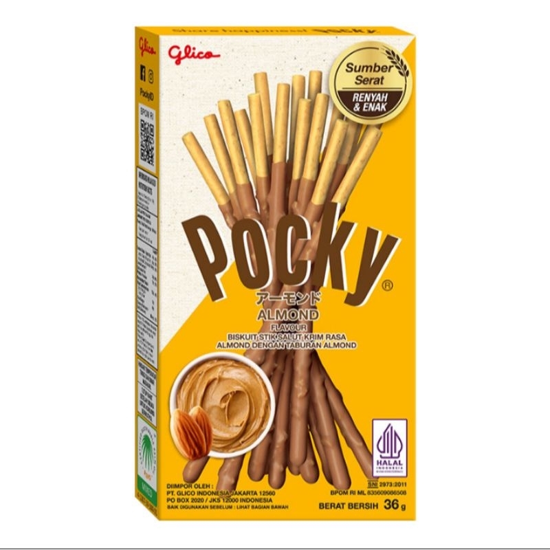 

Glico pejoy biskuit stick rasa almond 36 gram