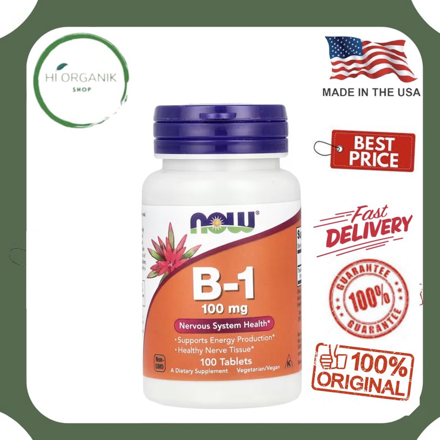 Now Foods B-1 B1 B 1 100 mg 100 Tablets