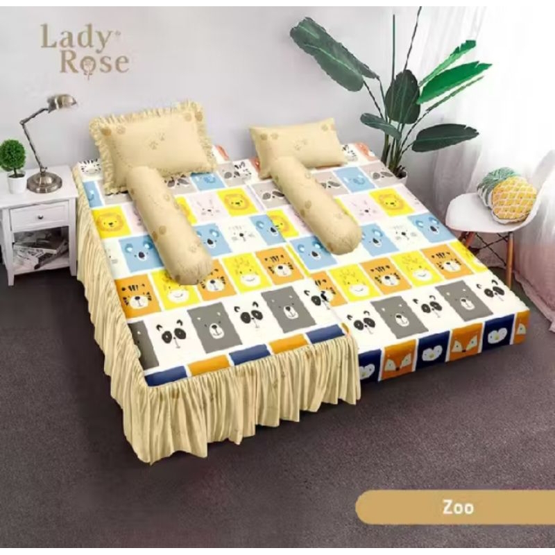 Sprei LadyRose 2in1 Duo/Sprei Bed Sorong/Sprei Anak