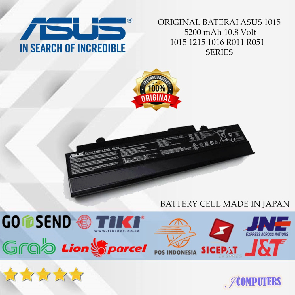BATERAI LAPTOP ASUS Eee PC 1015 1015P 1015PEB 1015PED 1015PW 1015PEM 1016 1215 1215P 1215N Series