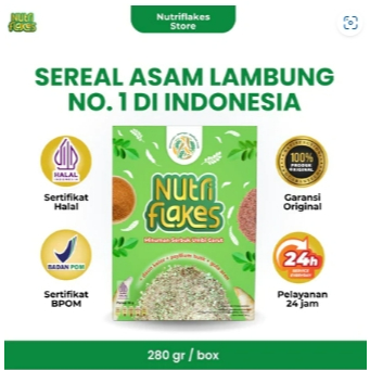 

Nutriflakes Sereal Umbi Garut Asam Lambung Original 1 Box