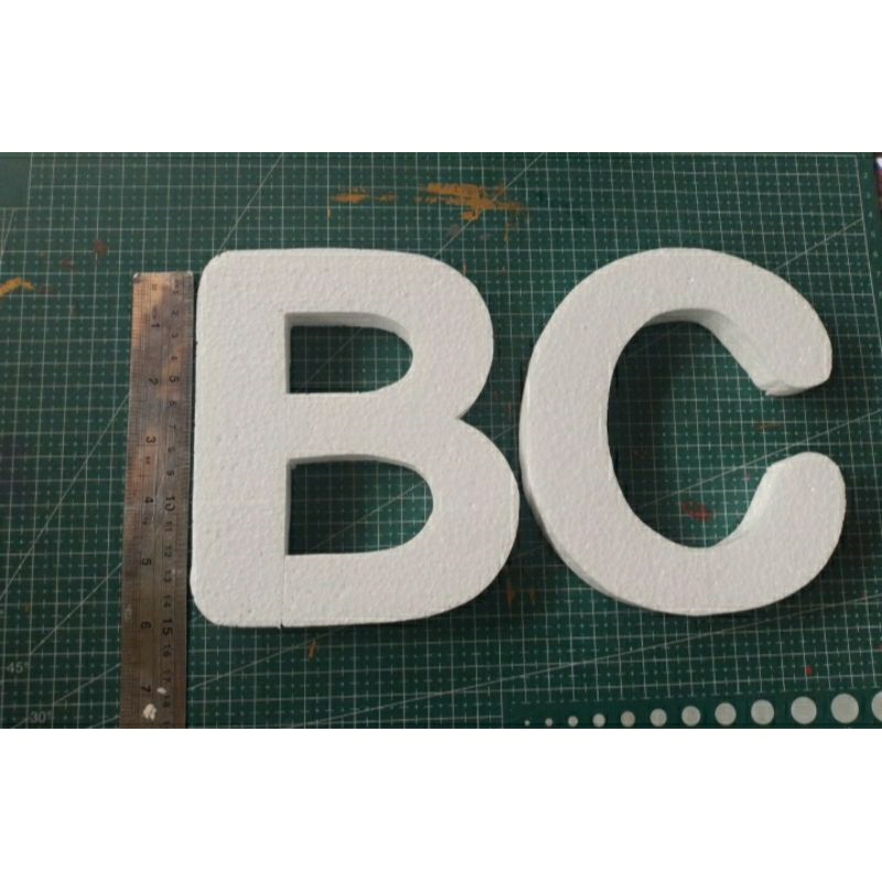 

alfabet Styrofoam 15cm