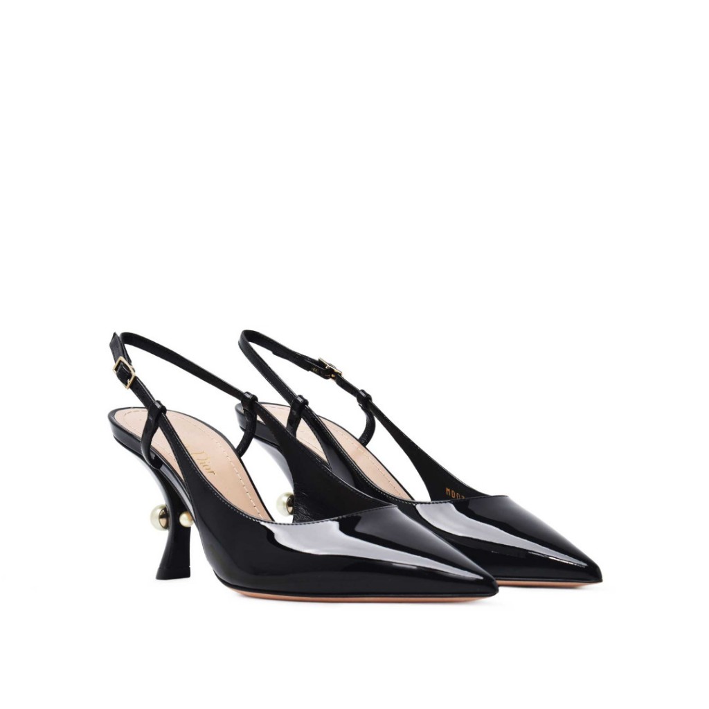 Dior tribales slingback pump patent leather