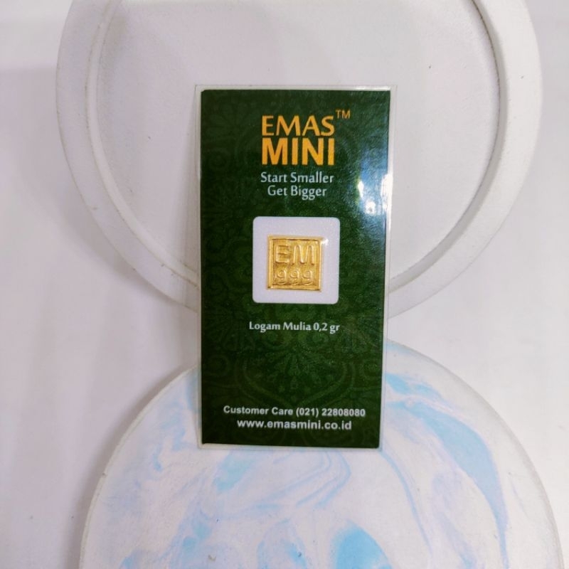 mini gold 0.2 gram (emas mini) 999.9%