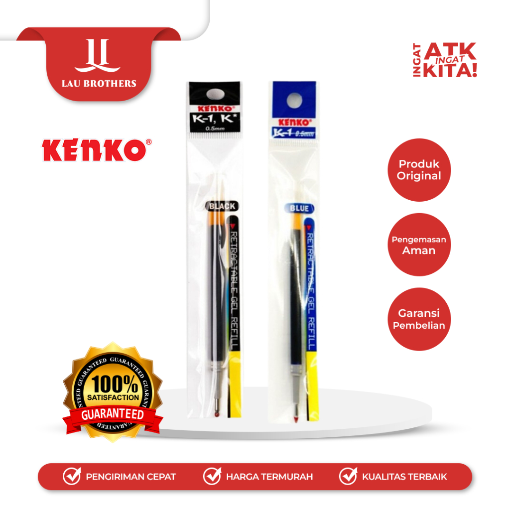 

KENKO ISI ULANG PULPEN/ PEN REFILL K1, K* (1PACK/ 24PCS)
