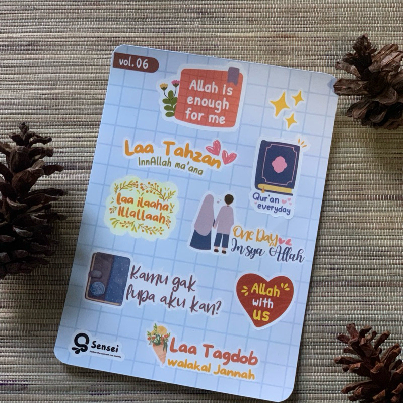 

VOL 6 Stiker Jurnal/Scarpbook/tumbler