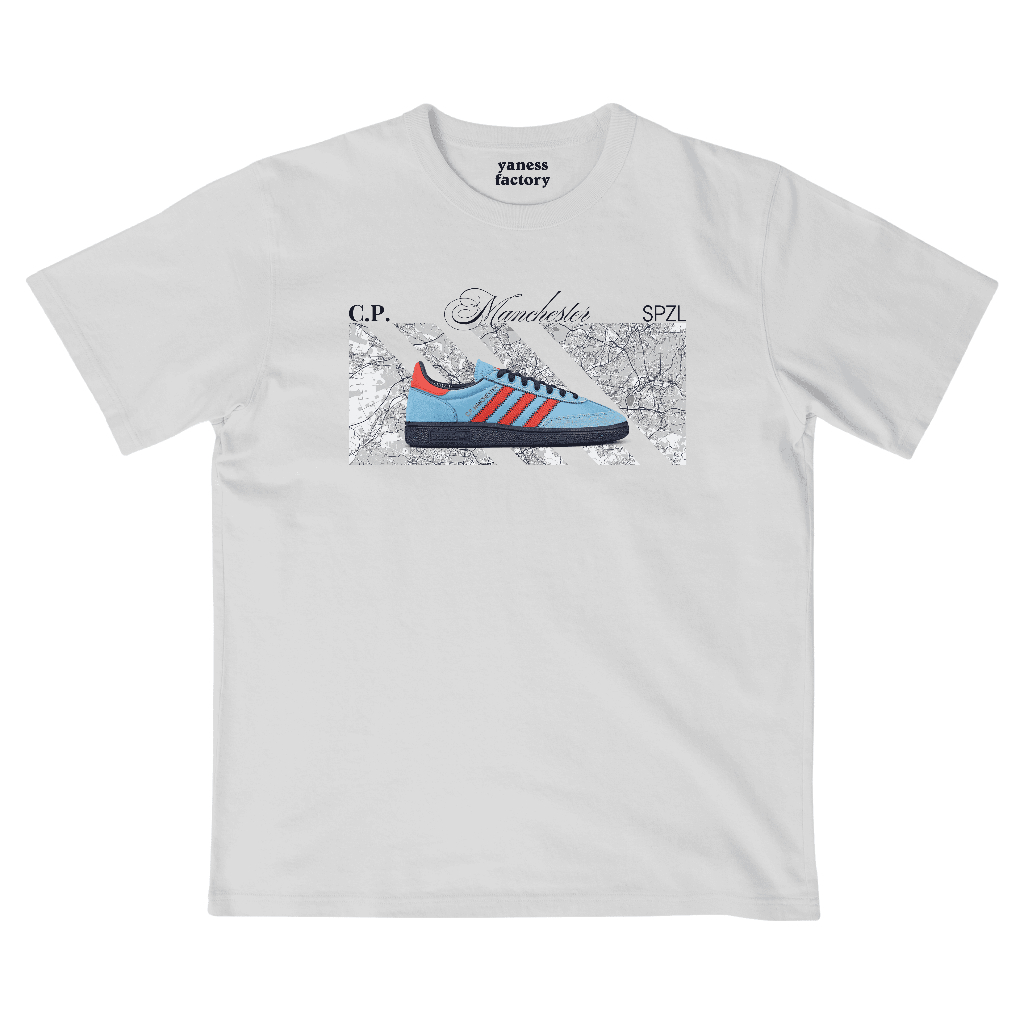 yanessfactory - adidas x C.P. Company Manchester SPEZIAL T-shirt Black & White
