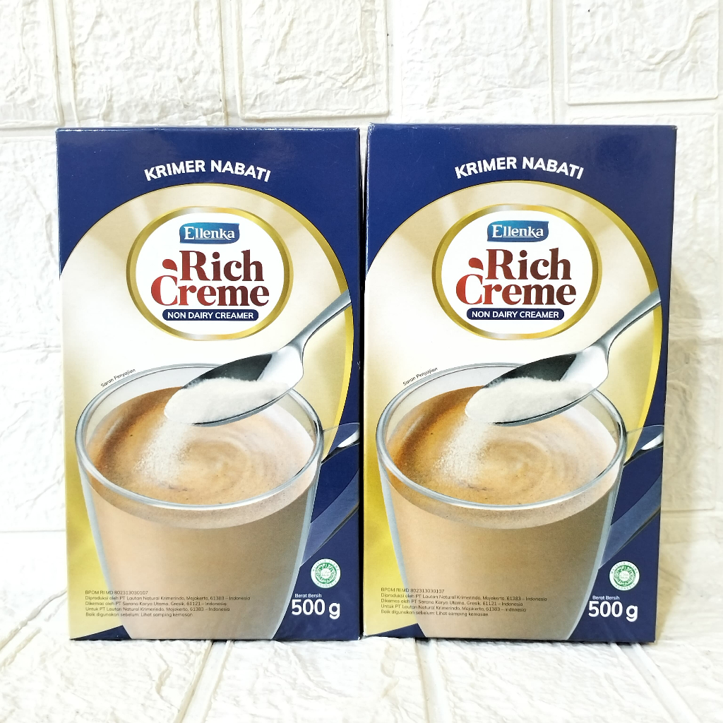 

Ellenka Rich Creme Non Dairy Creamer 500 Gr Free Bubble Wrap dan Dus Tebal