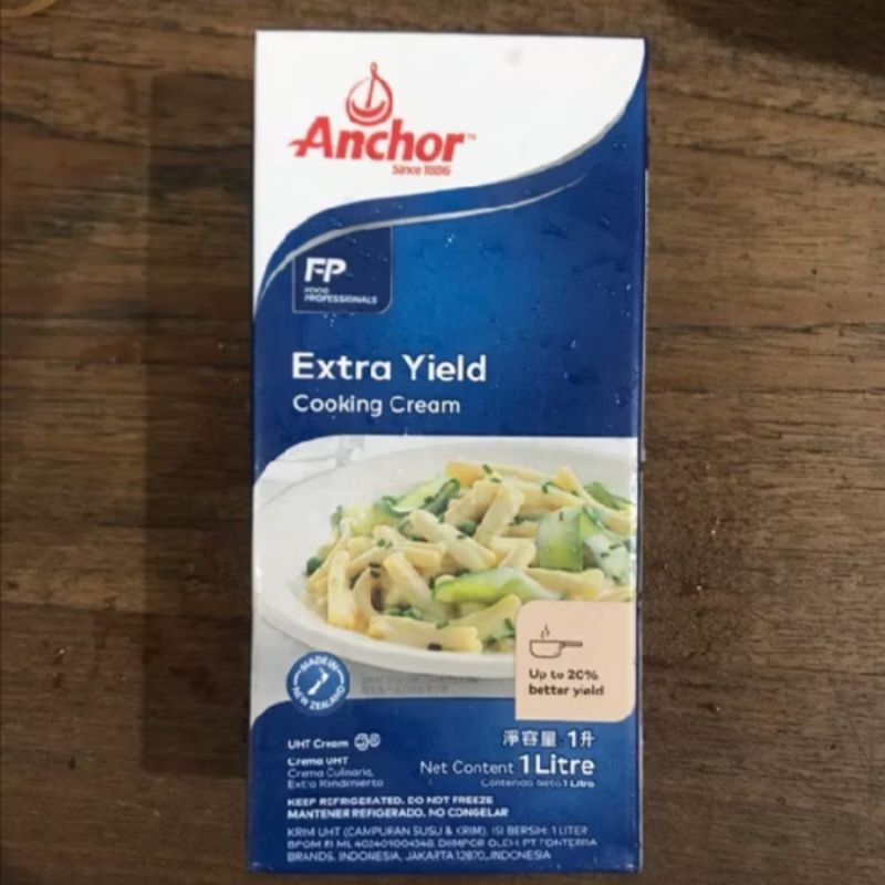 ANCHOR EXTRA YIELD COOKING CREAM 1LITER / COOKING ANCHOR