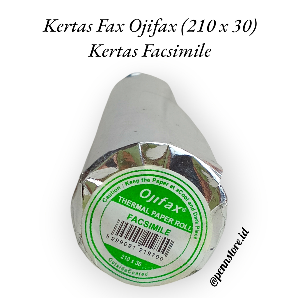 

(roll) Ojifax Kertas Facsimile Thermal Paper Roll 210 x 30