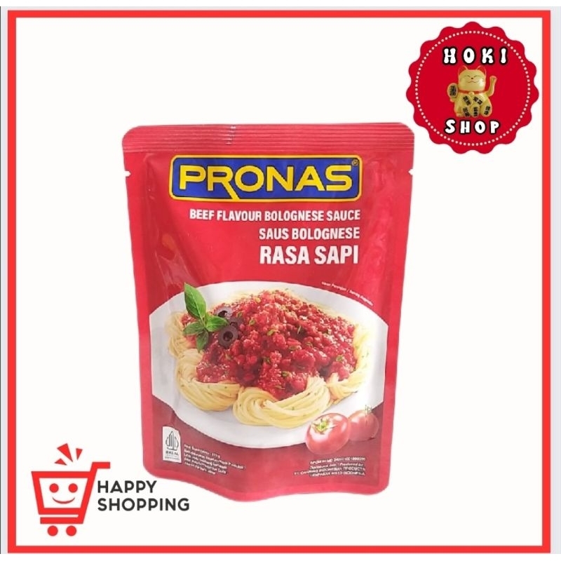 

Pronas Saus Spagetti Bolognese Beef 175gr / Pronas Saus Bolognese Beff / Pronas Bolognese