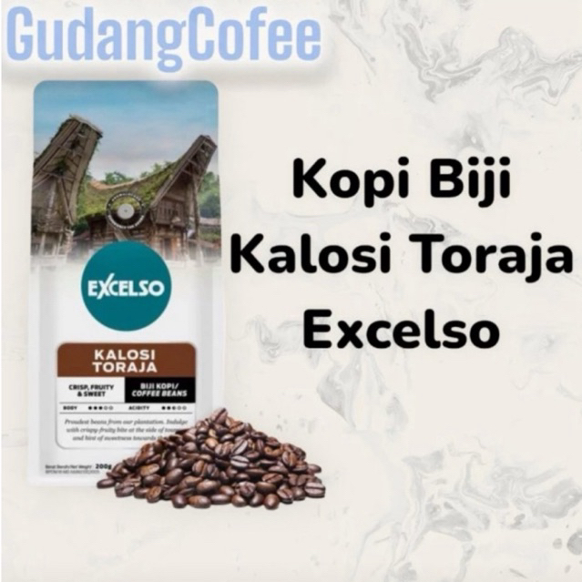 

Kopi Biji Excelso Kalosi Toraja 200G