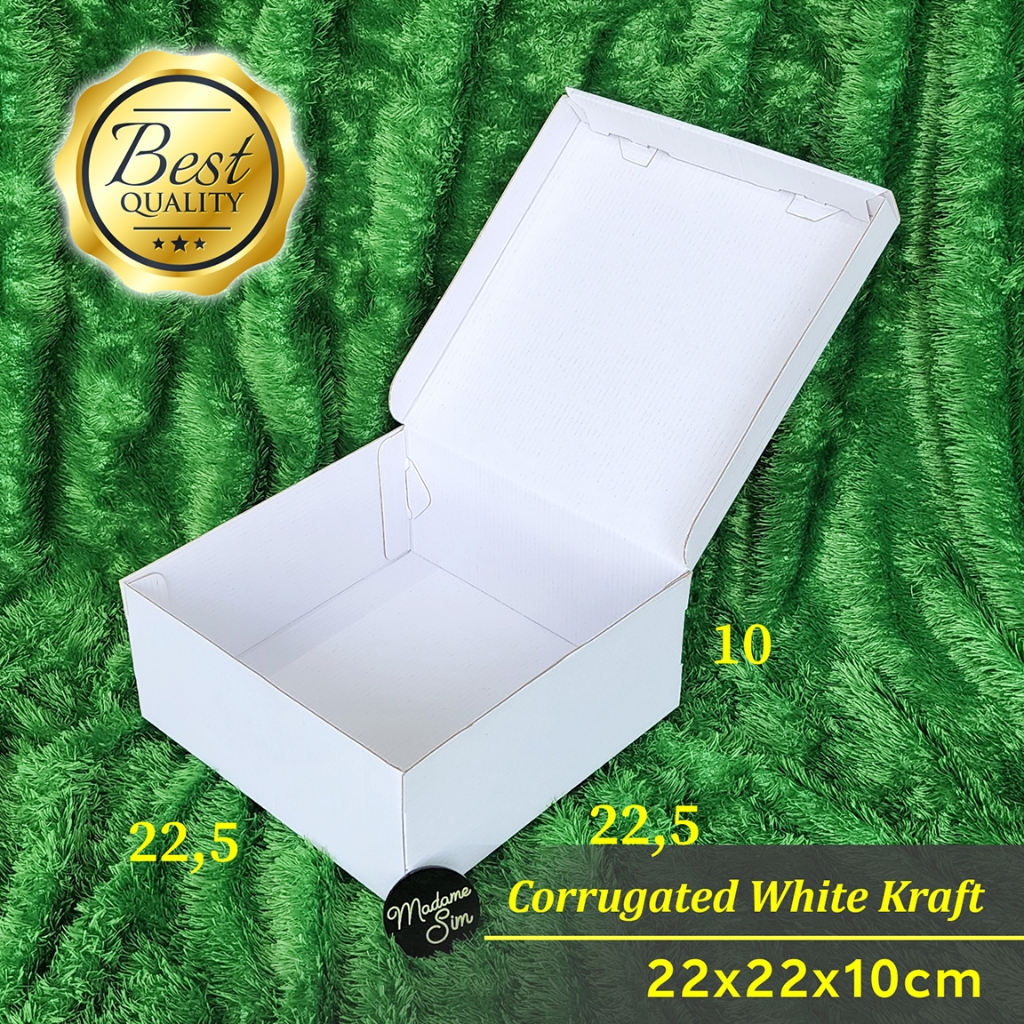 

KOTAK KUE - CAKE BOX - DUS BOLU 22x22x10 - WK (ISI : 10 PCS)