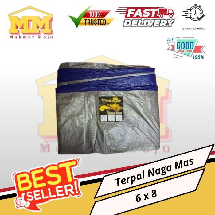 Terpal Plastik A3 Tebal 6 x 8 Naga Mas