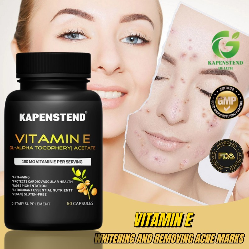 Vitamin E, cocok untuk wajah dan rambut, dapat memutihkan kulit, anti penuaan dan anti kulit kering.