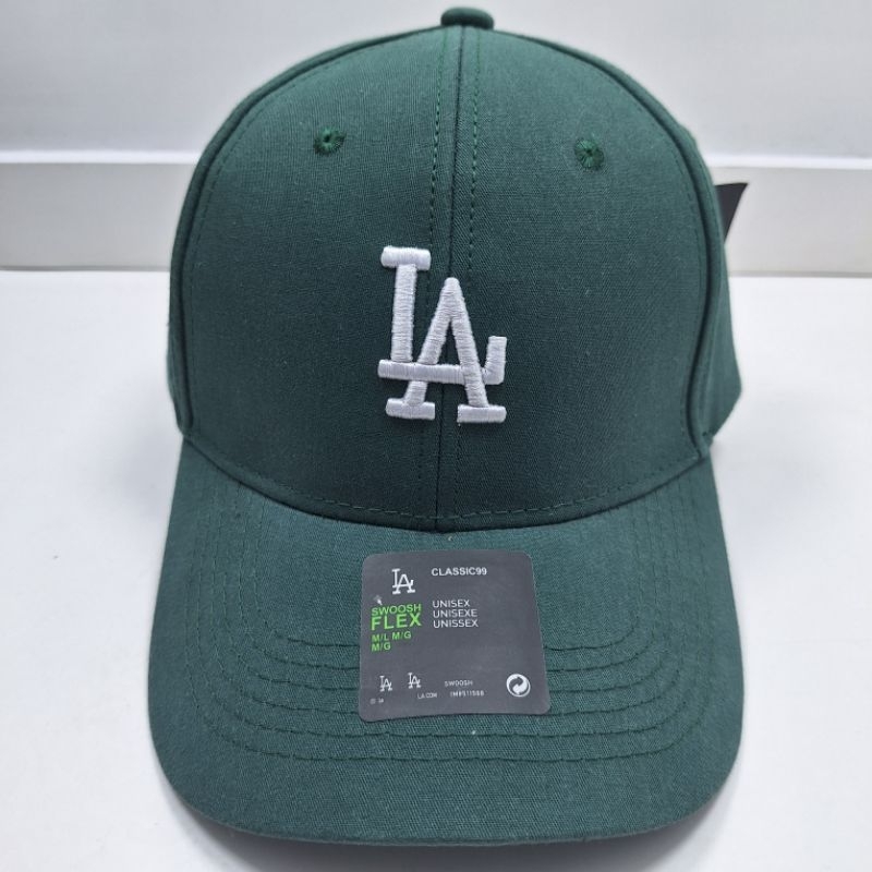 Topi LA hijau cap basket baseball baseball prrmium quality